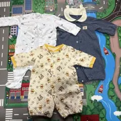 ベビー ロンパース カバーオール 3点セット まとめ売り