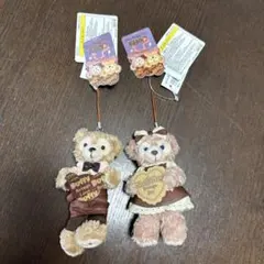 ダッフィー シェリーメイ ぬいぐるみストラップ　バレンタインバージョン