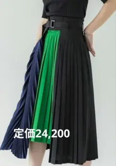 マルチカラー プリーツスカート ロング丈UNITEDTOKYO　サイズ②のサムネイル