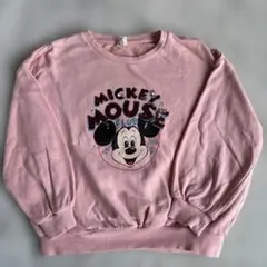 ミッキーマウス トレーナー 120cm ピンク