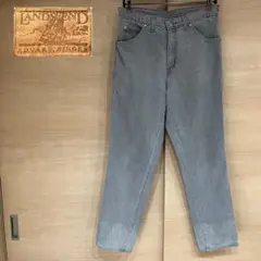 【USA製】LANDS' END ランズエンド デニムパンツ グレーのサムネイル
