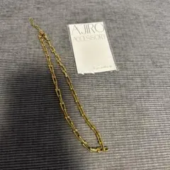 AJIRO ゴールドリンクチェーンネックレス＊