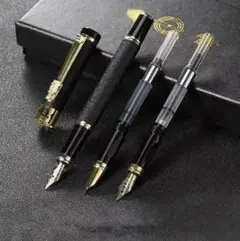 【未使用品】万年筆3点セットアートカリグラフィーギフトボックスセット（ペン先金）のサムネイル