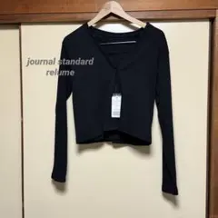 新品タグ付き✨ ジャーナルスタンダードレリューム　キャミソール付カーディガン 黒のサムネイル
