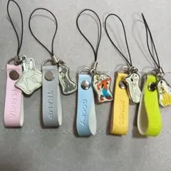 キーホルダー　ストラップ　　　5個　Disney