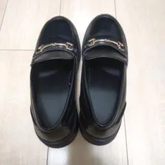 GU ボリュームソールビットローファー Lサイズ ブラック