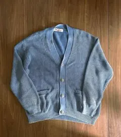 【BAYFLOW】フェードカラーコットンニットカーディガン ライトブルー