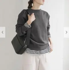 URBAN RESEARCH DOORS スウェットライクプルオーバー