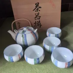 急須と湯呑みのセット 陶器製　有田焼　松青作