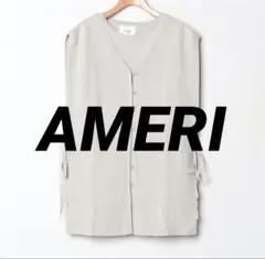 【新品】AMERI 2WAY BIB LAYERED KNIT ホワイト　フリー