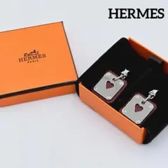 HERMES アスドゥクール　ハートトランプ型ピアス　エトープ HERMES アスドゥクール ハートトランプ型ピアス エトープ - メルカリ