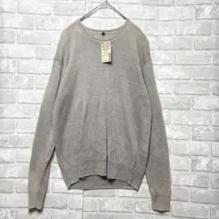 新品 無印良品 ニット L メンズ 麻100% ユニセックス ゆるダボ 自然派