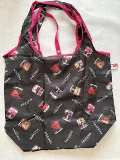 FAUCHON エコバッグ ブラック×ピンク