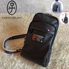 極希少CASTELBAJAC ワンショルダー ボディーバッグ BLACK