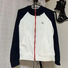 フルジップジャケット ホワイト/ネイビー