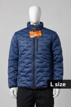 キ*ン様 ネイビー キルティング 中綿ジャケット Lサイズ