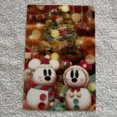 東京ディズニーリゾート　スノースノー　クリスマス　3Dポストカード