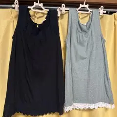 Samantha Mos2 レース付きタンクトップ 2色セット