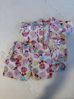 【最終価格2026/9末まで】女の子　甚平 80