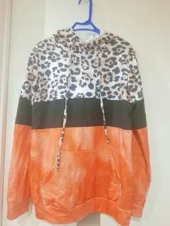 SHEIN レオパード柄 フード付きパーカー S