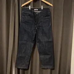 UNIQLO U ダークブルー ストレート デニム