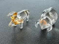 ブタのガラス置物 101個　メルカリで人気 新品 ガラス製 ぶたの置物 - メルカリ