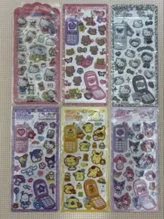 平日はっぴーフォン　ドロップジュエリー　6枚セット