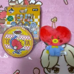 1番くじ BT21 Diner L賞＆ふわふわマスコット  TATA2点セット