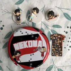 ハイキュー　烏野　音駒　青葉城西　丸缶　フィギュア　磁石　セット