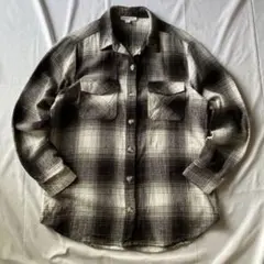 00s シャドーチェック ネルシャツ グランジ Y2K 平成 レトロ 古着
