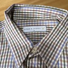 Lyle & Scott チェック柄長袖シャツ L