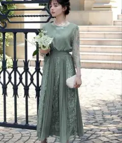 ah【美品】ガール ワンピース ドレス オケージョン プリーツ 結婚式