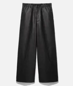 HARE ハレ シンセティックレザーバギーワイドパンツブラック S