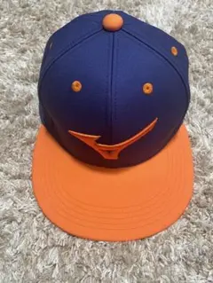 Mizuno ネイビー/オレンジ キャップ