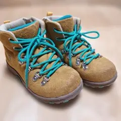 HANG TEN キッズ ショートブーツ ブラウン ハイキングブーツ 18cm