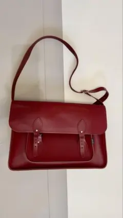 Zatchels レザー ショルダーバッグ レッドのサムネイル