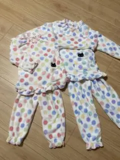 Lala Salama 水玉模様 パジャマ 120cm130cm 2点セット