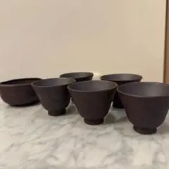 四日市市　伝統工芸　萬古焼　鬼山　　湯冷し　湯呑み　茶器セット　煎茶道具のサムネイル