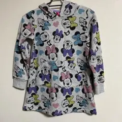 ミニーマウス フード付きワンピース