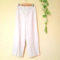 479【23区 MY STANDARD】オンワードワイドパンツ　ベージュ　ウール