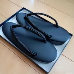 草履 ブラック Lサイズ 滑り止め付き 喪服 黒 レディース ブラックフォーマル