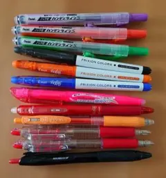 蛍光ペン ボールペン シャープペン 15本 消しゴム まとめ売り ユーズド品