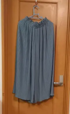 水色 ガウチョパンツ