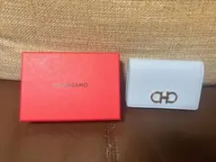 Ferragamo 水色 二つ折り名刺入れのサムネイル