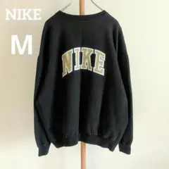 激レア 90s NIKE ナイキ スウェット ビッグスウッシュ 刺繍ロゴ