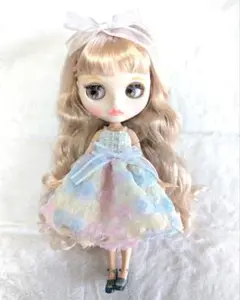 みー太郎様専用1/6ドール用花柄レースドレス2枚セット