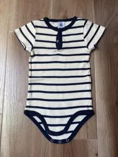 プチバトー　ボーダーロンパース 12M 74cm