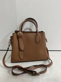 ブラウンレザーショルダーバッグ