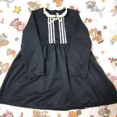 バースデイ ワンピース 黒 ブラック 110 フォーマル