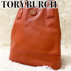 【超お買得】美品TORY BURCH ショルダーバッグ レザー オレンジ